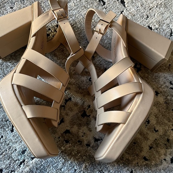 Dreampairs Square toe Chunky Heel Sandals - Picture 6 of 15